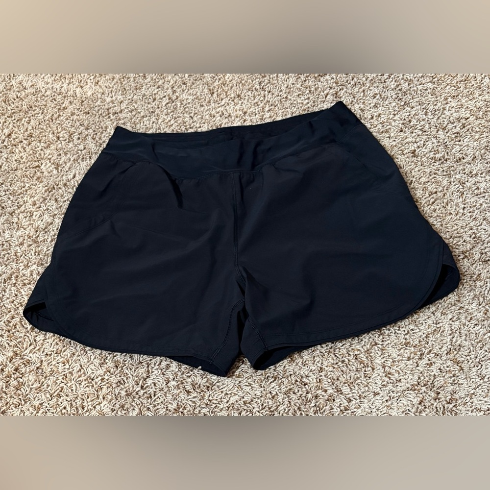 Lands' End Women's Black Board Shorts 5in size 14
